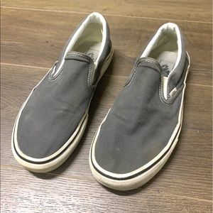 Vans Gray Slip On Shoes